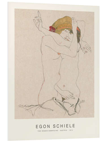 Foam board print Two Women Embracing, 1913