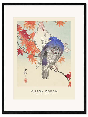 Kehystetty taidepainatus Two Pigeons, 1926
