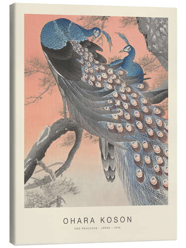 Canvas print Two Peacocks, 1926