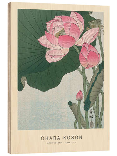 Wood print Blooming Lotus, 1926