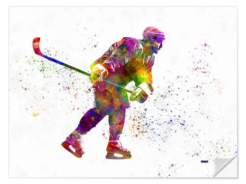 Sticker mural Ice hockey player V