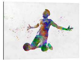 Aluminium print Soccer player VIII