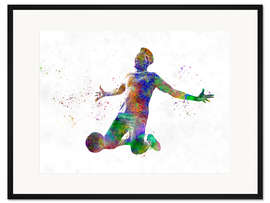 Gerahmter Kunstdruck Fußballspieler VIII
