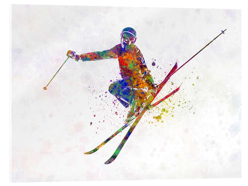 Acrylic print Skier I