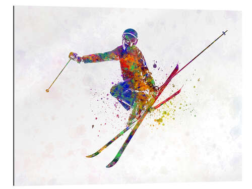 Tableau en plexi-alu Skier I