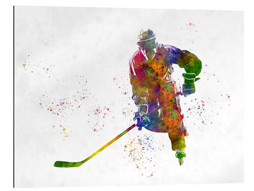 Tableau en plexi-alu Ice hockey player II