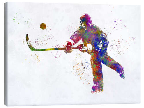 Canvas print Ice hockey player III