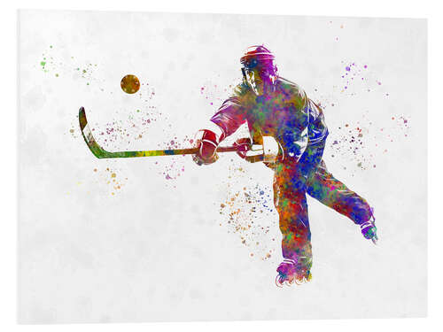 Foam board print Ice hockey player III