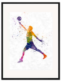 Gerahmter Kunstdruck Basketballspieler VI
