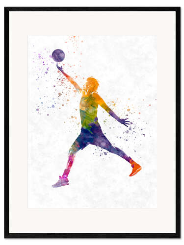 Innrammet kunsttrykk Basketball player VI