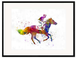 Stampa artistica con cornice Equestrian sports III