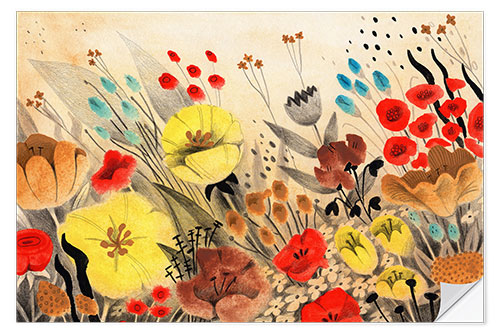 Wall sticker Summer flower meadow