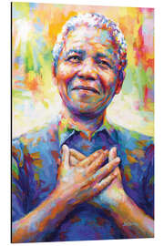 Cuadro de aluminio Nelson Mandela Modern Portrait