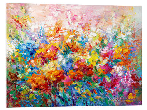 Tableau en PVC Colourful Flowers