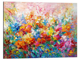 Magnettafel Farbenfrohe Blumen