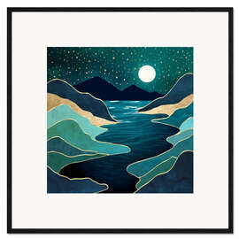 Stampa artistica con cornice Moon Water Vista