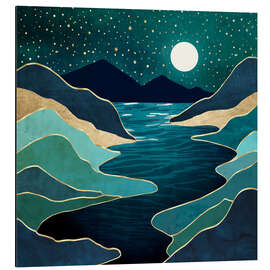 Magnettafel Mond-Wasser-Vista