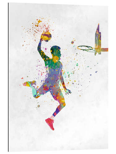 Tableau en plexi-alu Basketball player I