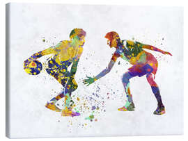 Canvas print  Two basketball players I - nobelart