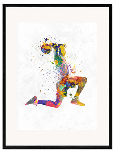 Framed art print Basketball player III