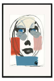 Gerahmter Kunstdruck Ovales Gesicht