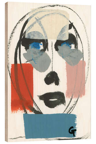 Hout print Oval face