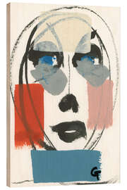 Hout print Oval face