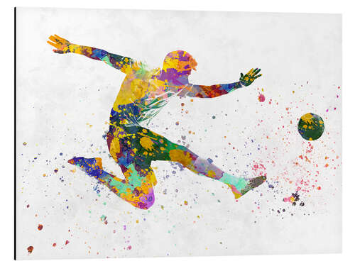 Stampa su alluminio Soccer player V