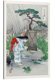 Magnettafel Yamabuki Busch im Regen