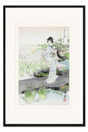 Gerahmter Kunstdruck Iris Garten