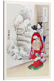 Magnettafel Verschneiter Garten