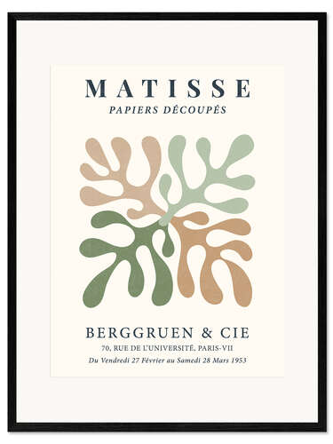 Ingelijste kunstdruk Sage Corals - Berggruen & Cie