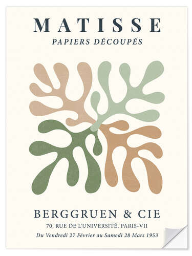 Sticker mural Sage Corals - Berggruen & Cie