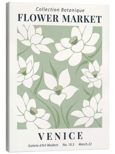 Canvas print Flower Market Venice