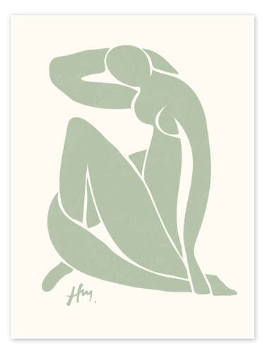 Plakat Sage Green Nude