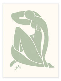 Wall print Sage Green Nude - Henri Matisse