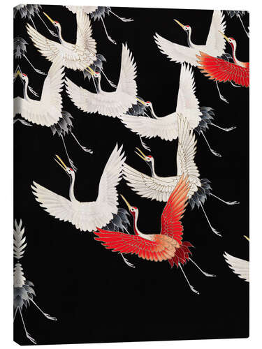 Tableau sur toile Flock of Flying Cranes, 1920