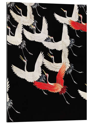 Quadro em plexi-alumínio Flock of Flying Cranes, 1920