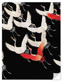 Sticker mural Flock of Flying Cranes, 1920