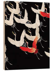 Wood print Flock of Flying Cranes, 1920