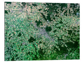 Gallery print Dresden seen from space