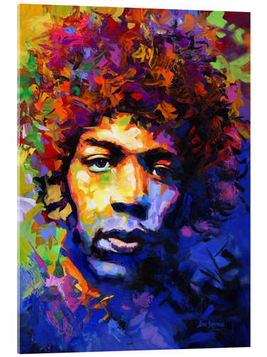 Acrylic print Jimi Hendrix Modern Portrait