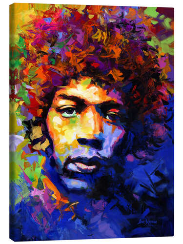 Canvas print Jimi Hendrix Modern Portrait