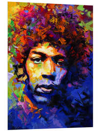 Foam board print Jimi Hendrix Modern Portrait