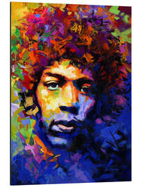 Magnettafel Jimi Hendrix Modernes Porträt