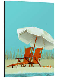 Magnettafel Ein Platz für zwei an der Sonne