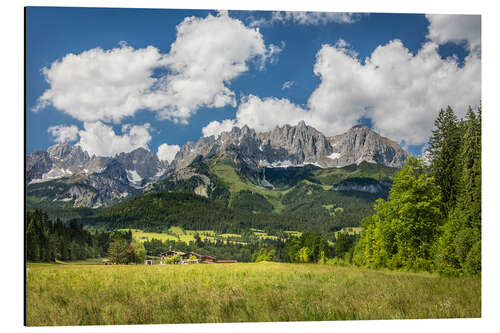 Alubild Wilder Kaiser in Tirol