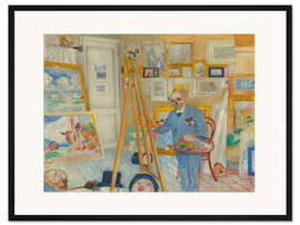 Gerahmter Kunstdruck Das malende Skelett, 1896