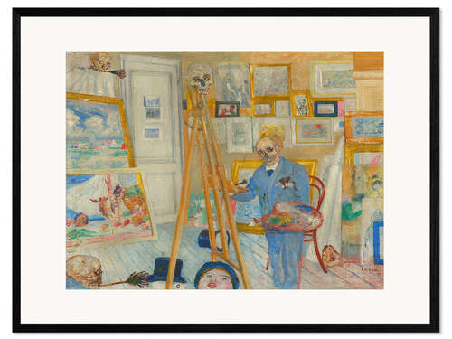 Framed art print The Skeleton Painter, 1896
