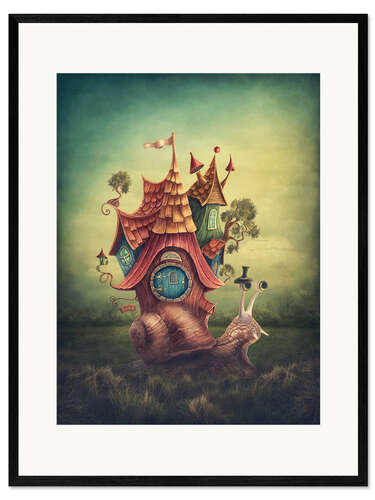Framed art print Snail house